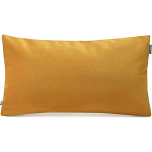 Žlutý povlak na polštář se sametovým povrchem Mumla Velvet, 30 x 50 cm