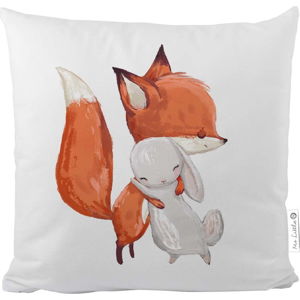 Povlak na polštář z bavlněného saténu Mr. Little Fox Forest Friendship, 50 x 50 cm