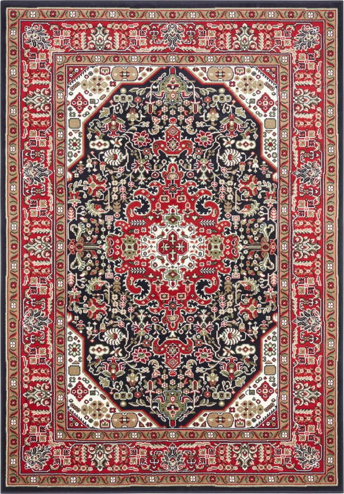 Červeno-modrý koberec Nouristan Skazar Isfahan, 200 x 290 cm