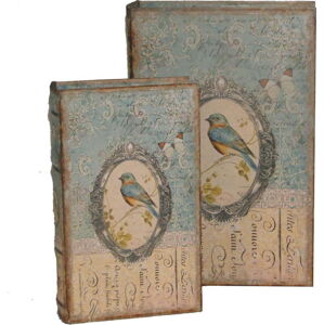 Sada 2 krabiček Antic Line Bird Book