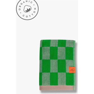 Zelený ručník z bio bavlny 50x90 cm Retro – Mette Ditmer Denmark
