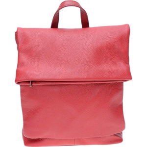 Červený kožený batoh Isabella Rhea
