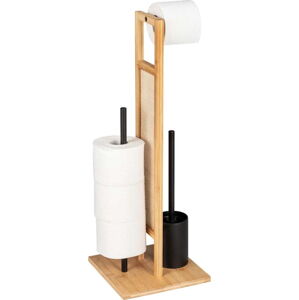 Bambusový stojan na toaletní papír se štětkou Allegre - Wenko