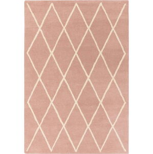 Růžový ručně tkaný vlněný koberec 120x170 cm Albany – Asiatic Carpets