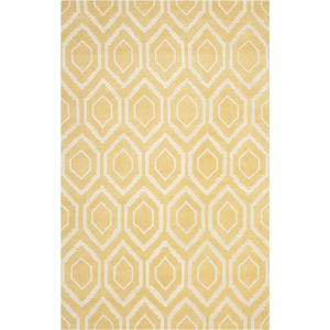 Žlutý vlněný koberec Safavieh Essex, 243 x 152 cm