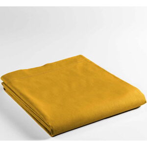 Žluté bavlněné prostěradlo 240x300 cm Lina – douceur d'intérieur