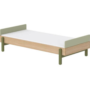 Dětská postel se zelenou konstrukcí s čelem Flexa Dreams, 90 x 200 cm