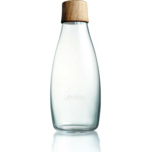 Skleněná lahev s dřevěným víčkem ReTap, 500 ml