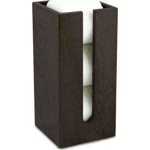 Zásobník na toaletní papír z dubového dřeva Wireworks Mezza Dark