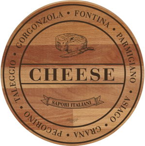 Prkénko z bukového dřeva Bisetti Broad Cheese, ø 30 cm