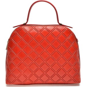 Červená kožená kabelka Mangotti Bags