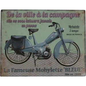 Cedule Antic Line Blue Motorcycle