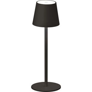 Černá LED stmívatelná stolní lampa se senzorem pohybu a s kovovým stínidlem (výška 38 cm) Tropea – Fischer & Honsel