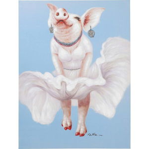 Obraz Kare Design Pig Diva, 120 x 90 cm