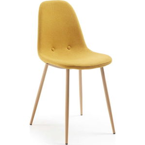 Hořčicově žlutá jídelní židle Kave Home Lissy