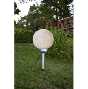 Venkovní kulaté solární LED svítidlo Star Trading Luna, ø 20 cm