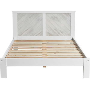 Bílá dvoulůžková postel Marckeric Roma, 140 x 190 cm