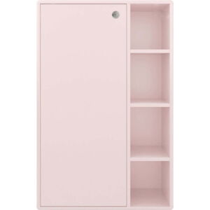 Růžová vysoká závěsná koupelnová skříňka 66x100 cm Color Bath – Tom Tailor