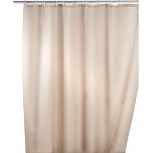 Béžový sprchový závěs s protiplísňovou povrchovou úpravou Wenko, 180 x 200 cm