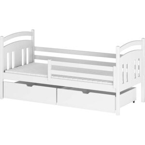 Bílá dětská postel s úložným prostorem 80x160 cm Kate - Lano Meble