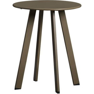 Zelený železný zahradní konferenční stolek WOOOD Fer, ø 40 cm