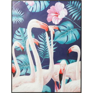 Obraz Kare Design Touched Flamingo, 122 x 92 cm