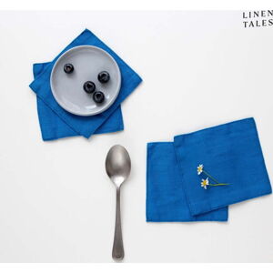 Modré látkové podtácky v sadě 4 ks – Linen Tales