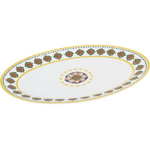 Porcelánový servírovací talíř Villa Altachiara Gardeny, 29,5 x 21 cm
