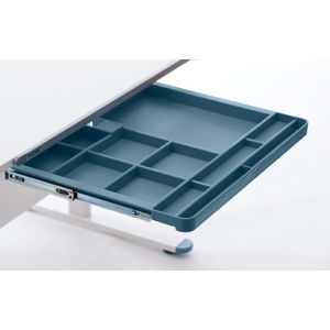 Modrá přídavná zásuvka k psacímu stolu Flexa Evo