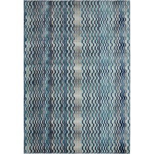 Modrý koberec Asiatic Carpets Wave, 120 x 170 cm