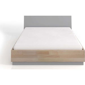 Dvoulůžková postel s úložným prostorem z bukového a borovicového dřeva SKANDICA Finn BC, 200 x 200 cm