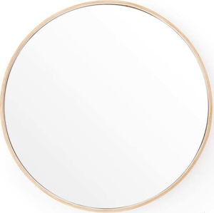 Nástěnné zrcadlo s rámem z dubového dřeva Wireworks Glance, ⌀ 31 cm