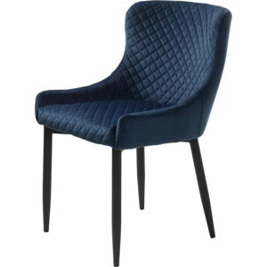 Tmavě modrá čalouněná židle Unique Furniture Ottowa