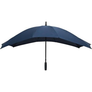 Tmavě modrý golfový větruodolný deštník pro dvě osoby Ambiance Falconetti, délka 150 cm