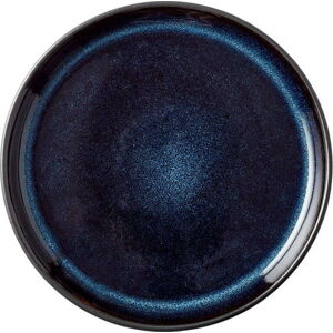 Tmavě modrý kameninový talíř Bitz Mensa, ø 17 cm