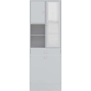 Bílá koupelnová skříňka Symbiosis Combi, šířka 62,6 cm