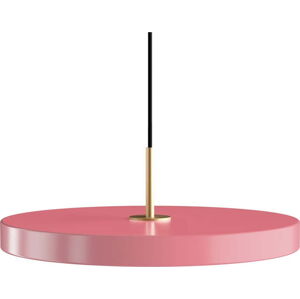 Růžové LED závěsné svítidlo s kovovým stínidlem ø 43 cm Asteria Medium – UMAGE