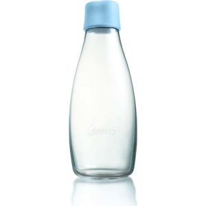 Pastelově modrá skleněná lahev ReTap, 500 ml
