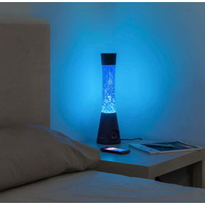 Stolní vodní lampa s reproduktorem InnovaGoods Flow Glitter Lamp