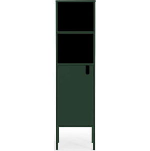 Tmavě zelená skříň Tenzo Uno, výška 152 cm