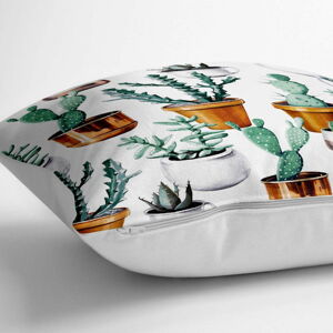 Povlak na polštář s příměsí bavlny Minimalist Cushion Covers Cactus in Pot, 70 x 70 cm