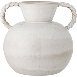 Bílá ručně vyrobená váza z kameniny Semira – Bloomingville
