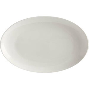 Bílý porcelánový talíř Maxwell & Williams Basic, 25 x 16 cm