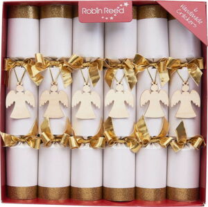 Vánoční crackery v sadě 6 ks Angel - Robin Reed