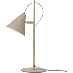 Béžová stolní lampa s kovovým stínidlem (výška 50,5 cm) Lisbon – it's about RoMi