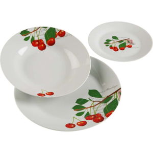 18dílný set talířů z porcelánu Versa Cherry