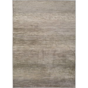 Šedý koberec z viskózy Universal Belga Beigriss, 70 x 220 cm