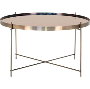 Kulatý konferenční stolek ve zlaté barvě ø 70 cm Venezia - House Nordic