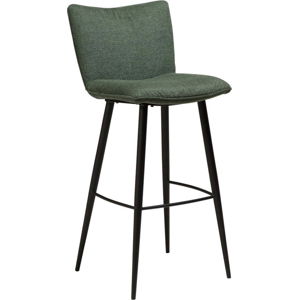Zelená barová židle s ocelovými nohami DAN-FORM Join, výška 103 cm