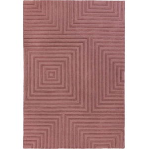 Fialový vlněný koberec Flair Rugs Estela, 120 x 170 cm